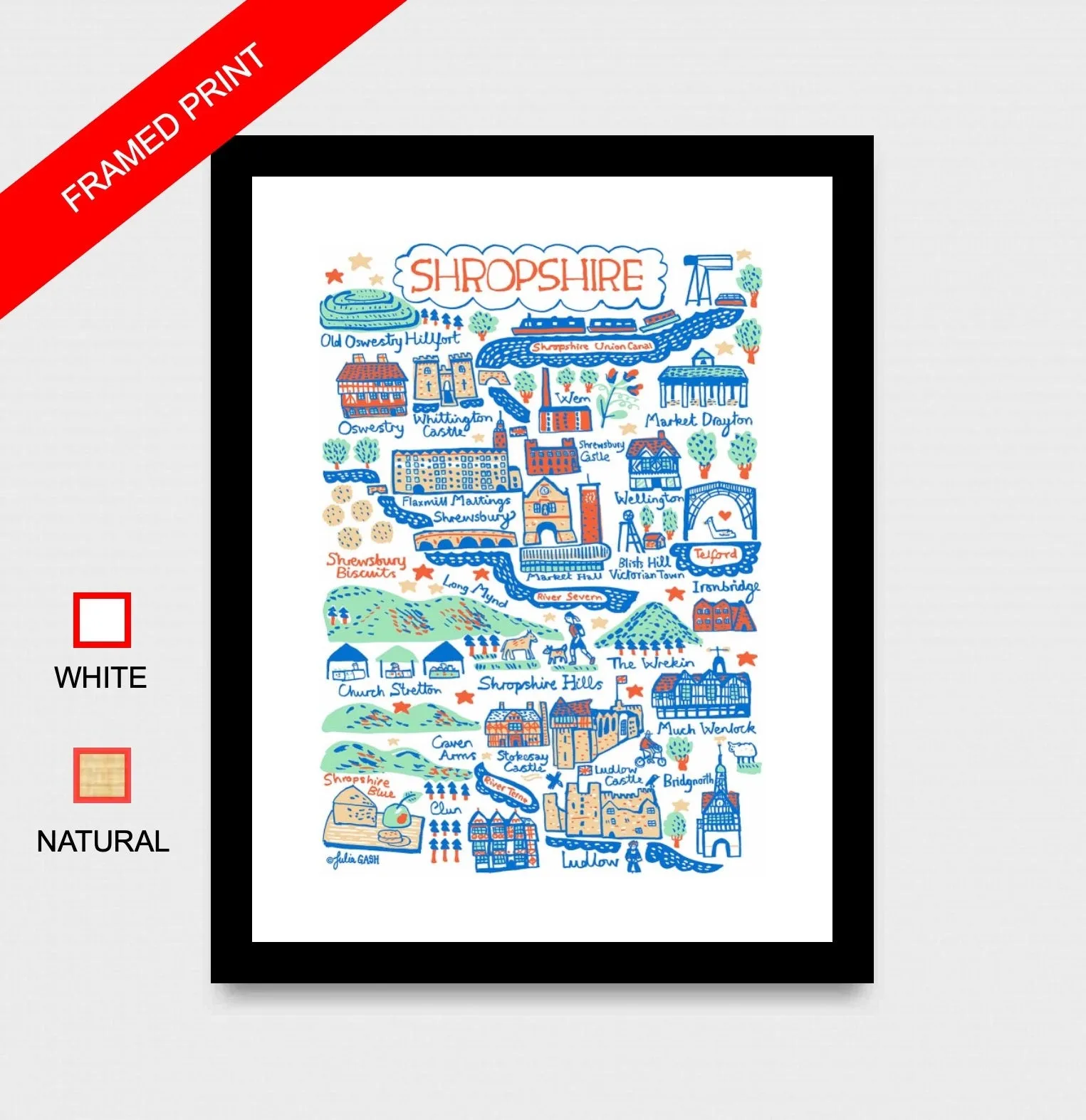 Shropshire Art Print