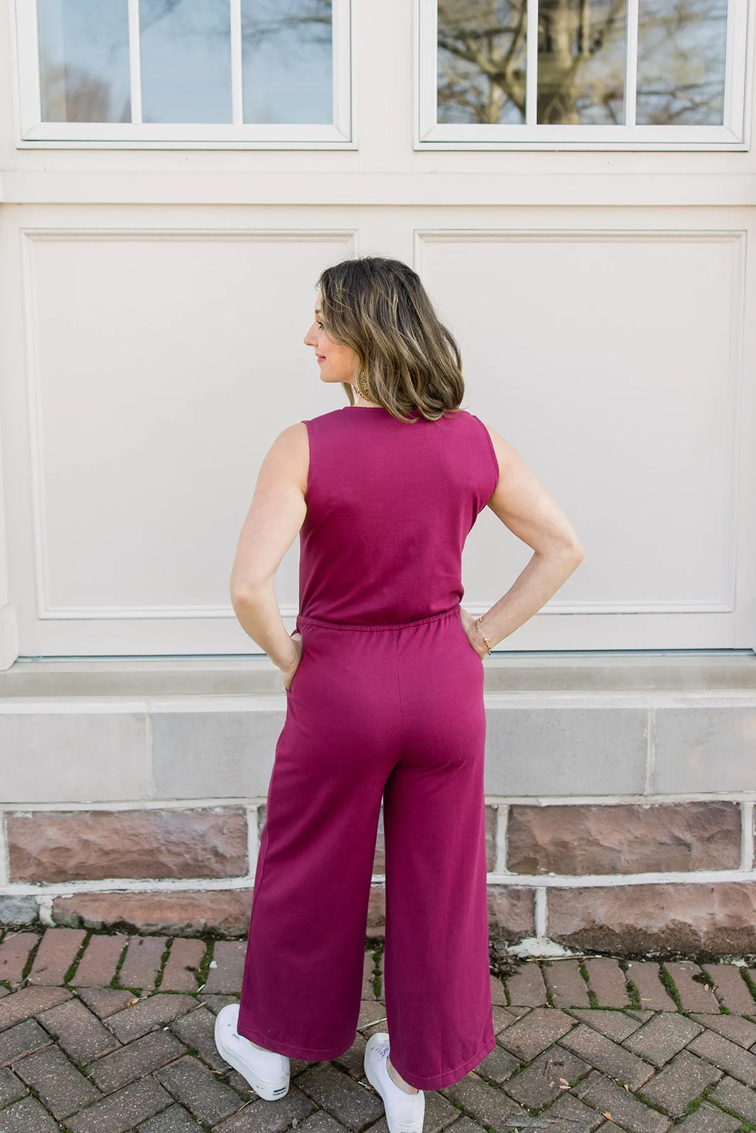 Sleeveless Knit Jumpsuit