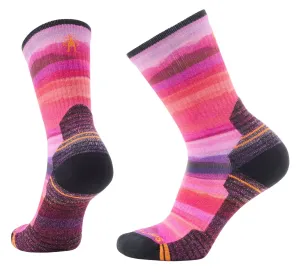 Smartwool Women's Hike Hilltop Daydream Print Crew Power Pink