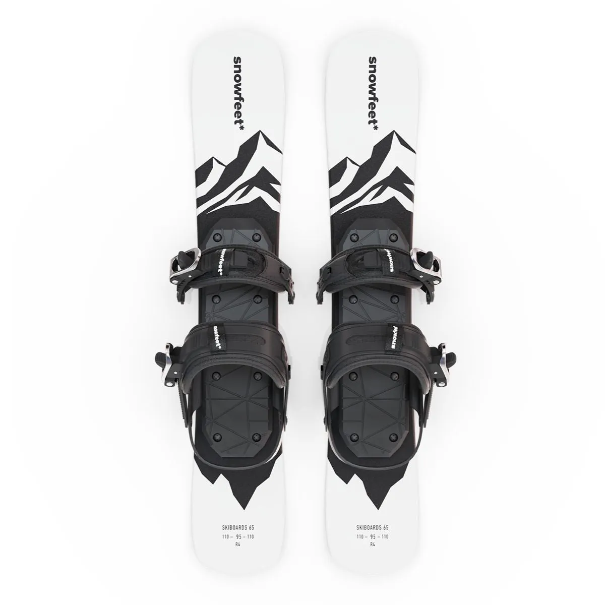 Snowfeet* | 65 CM | Skiblades Snowblades Short Skis