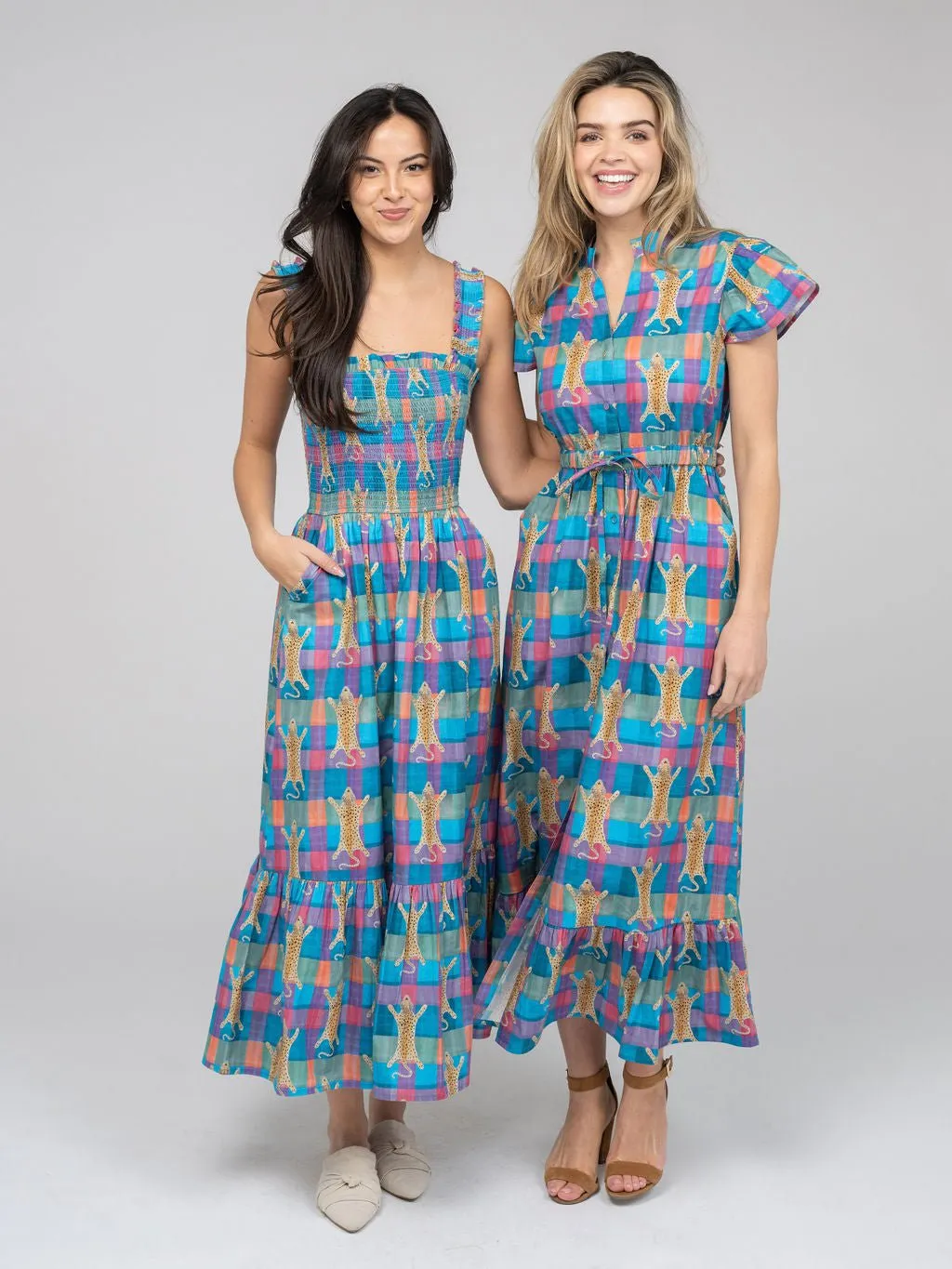 The Page Midi Dress | Multi Cheetah