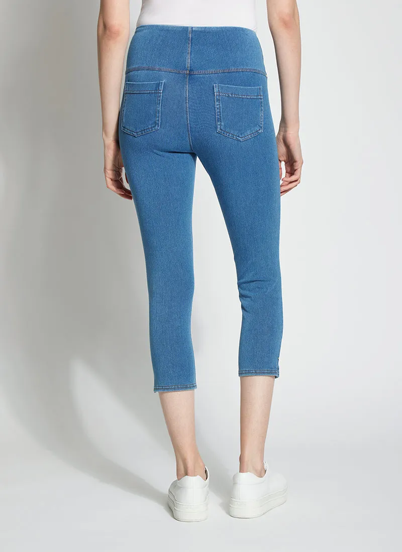 Toothpick Capri ("Cool"-ing Knit Denim 21.25" Inseam)