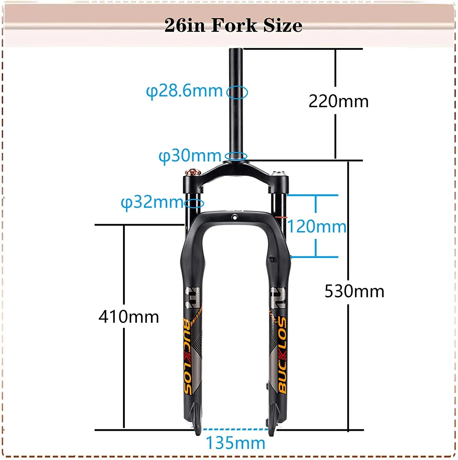 TREKKING 26 x 4.0 Air Fork AU