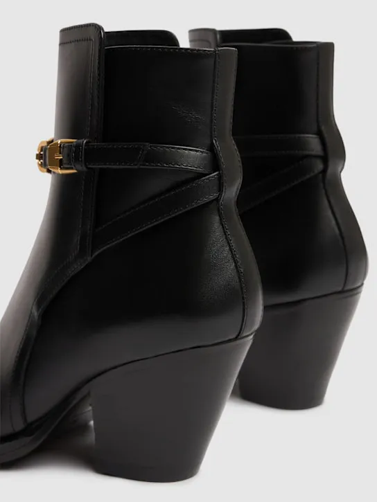 Versace   65mm Camperos leather boots 