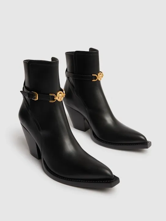Versace   65mm Camperos leather boots 
