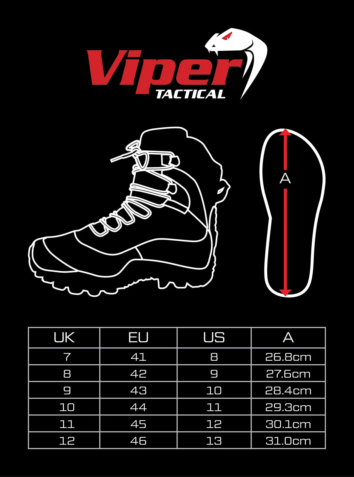 Viper TACTICAL Venom performance Boots