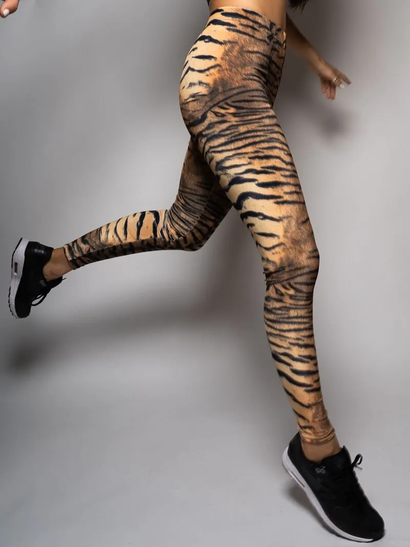 Women's Velvet Leggings | Tiger
