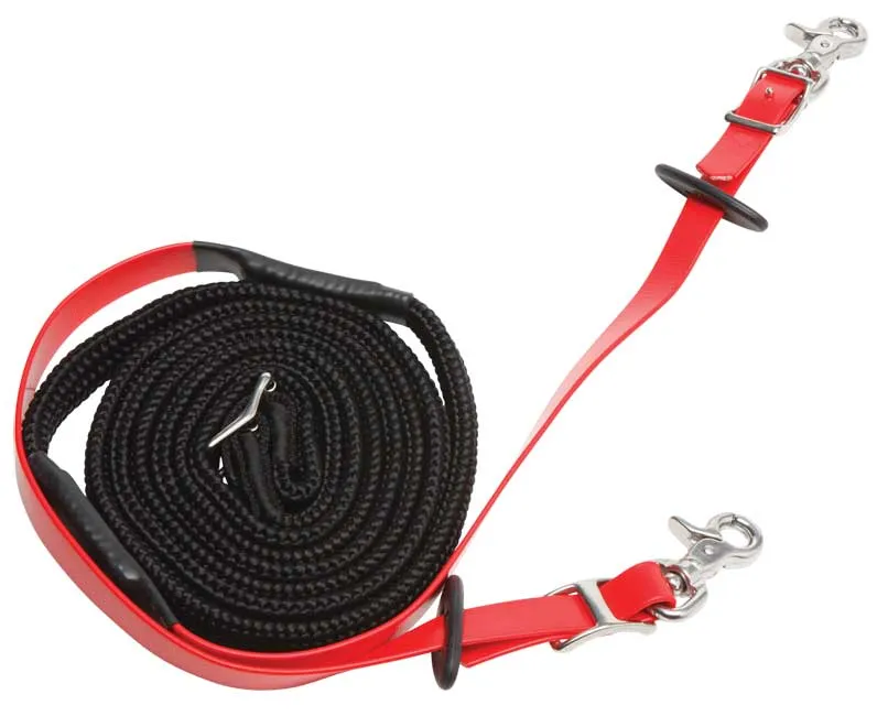 Zilco Endurance Reins - Woven Grip Stainless Steel Fittings