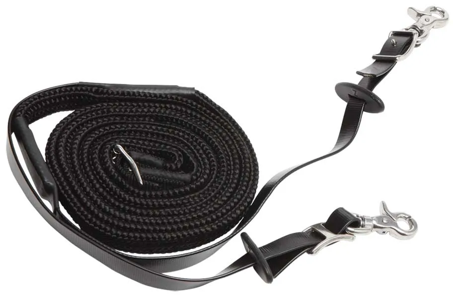 Zilco Endurance Reins - Woven Grip Stainless Steel Fittings